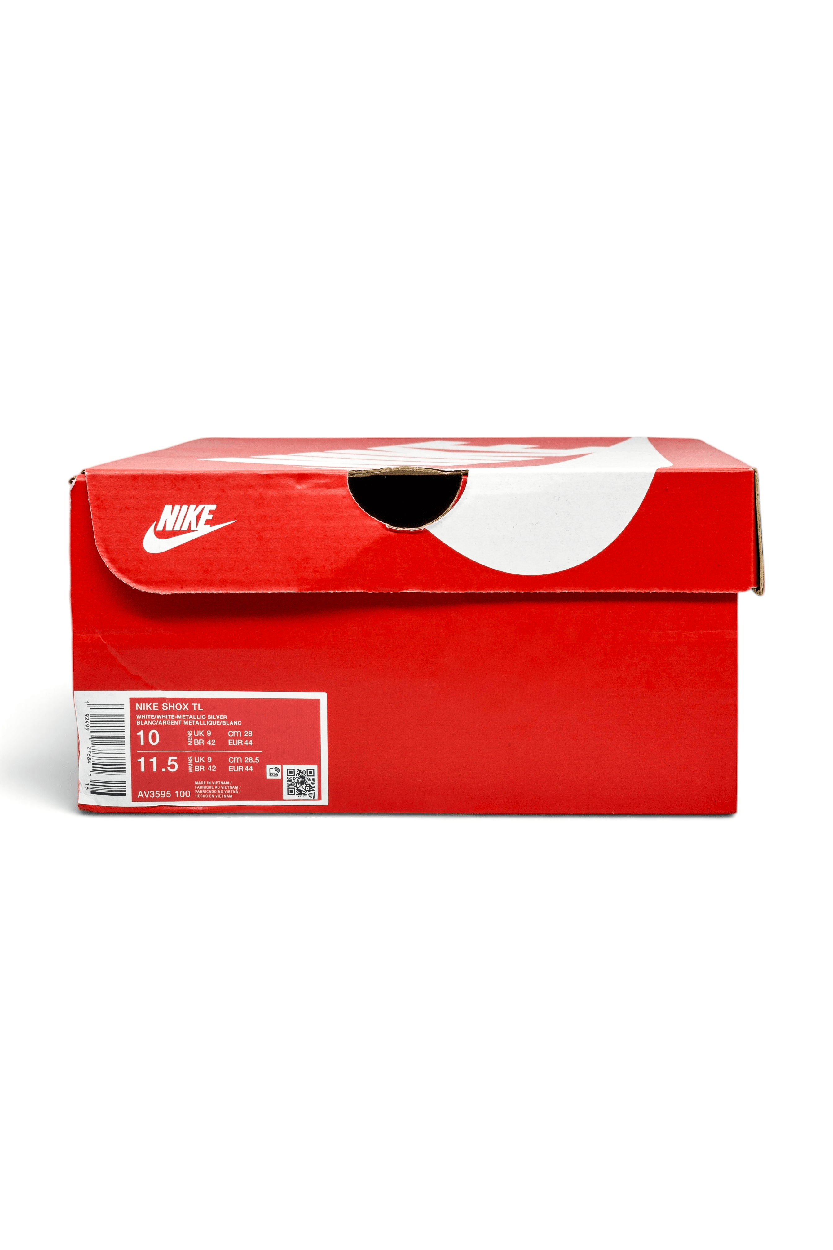 Nike Shox TL White/White/Metallic Silver