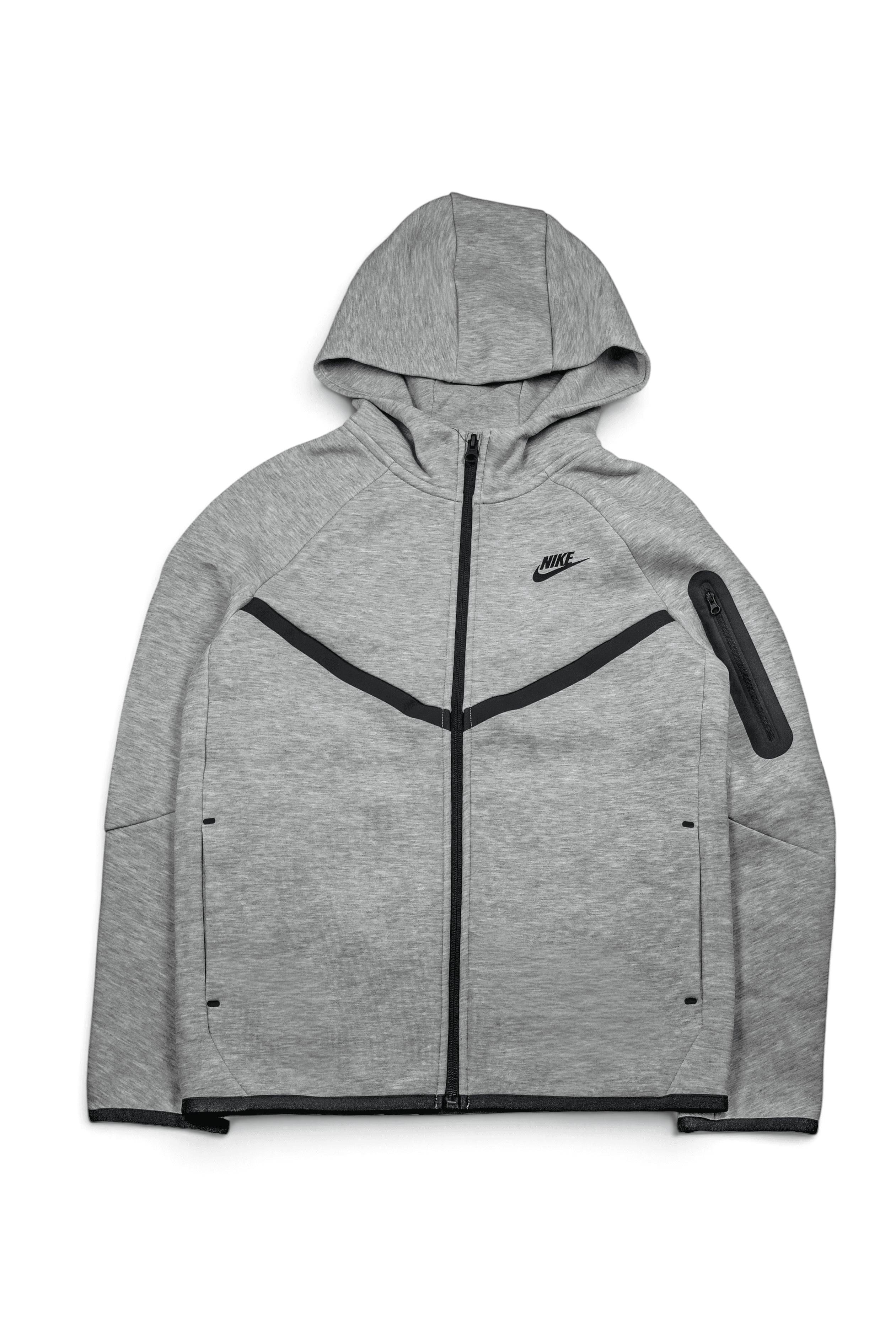 Nike Sportswear Tech Fleece Full-Zip Hoodie Grey (Junior)