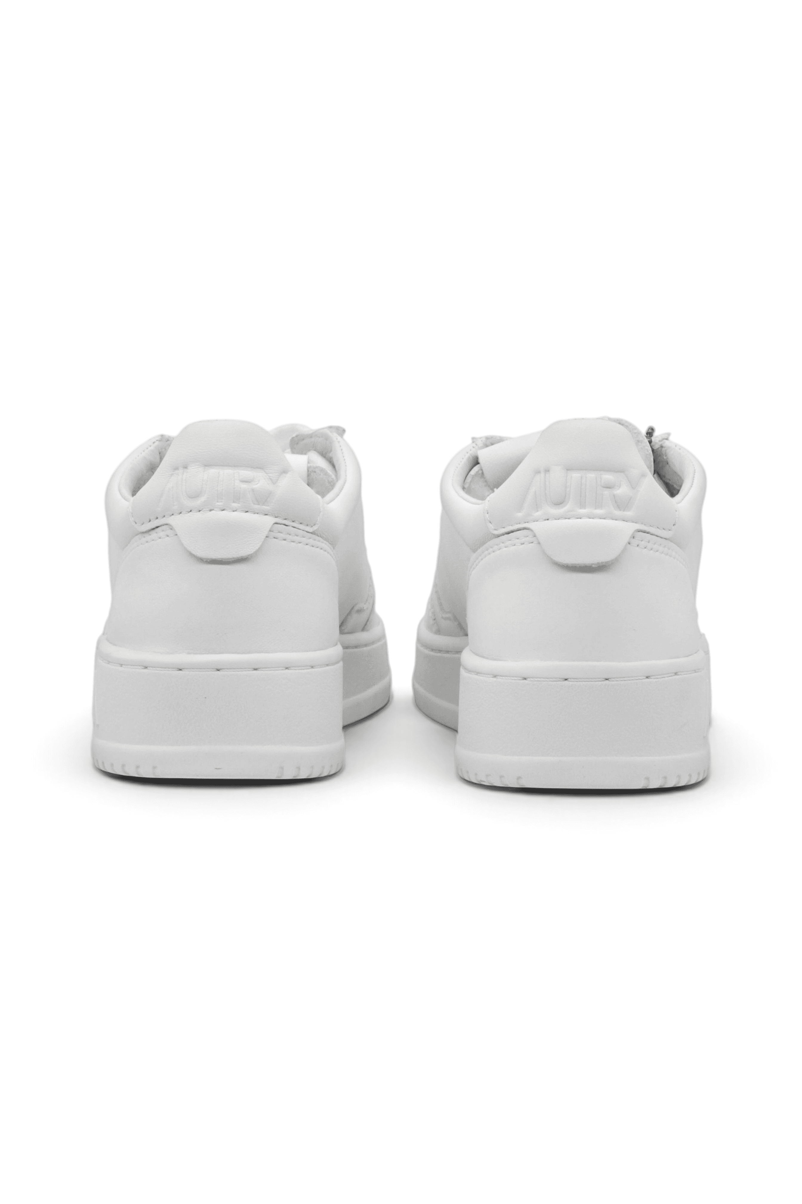 Autry Medalist Low White Super Soft Napa Leather