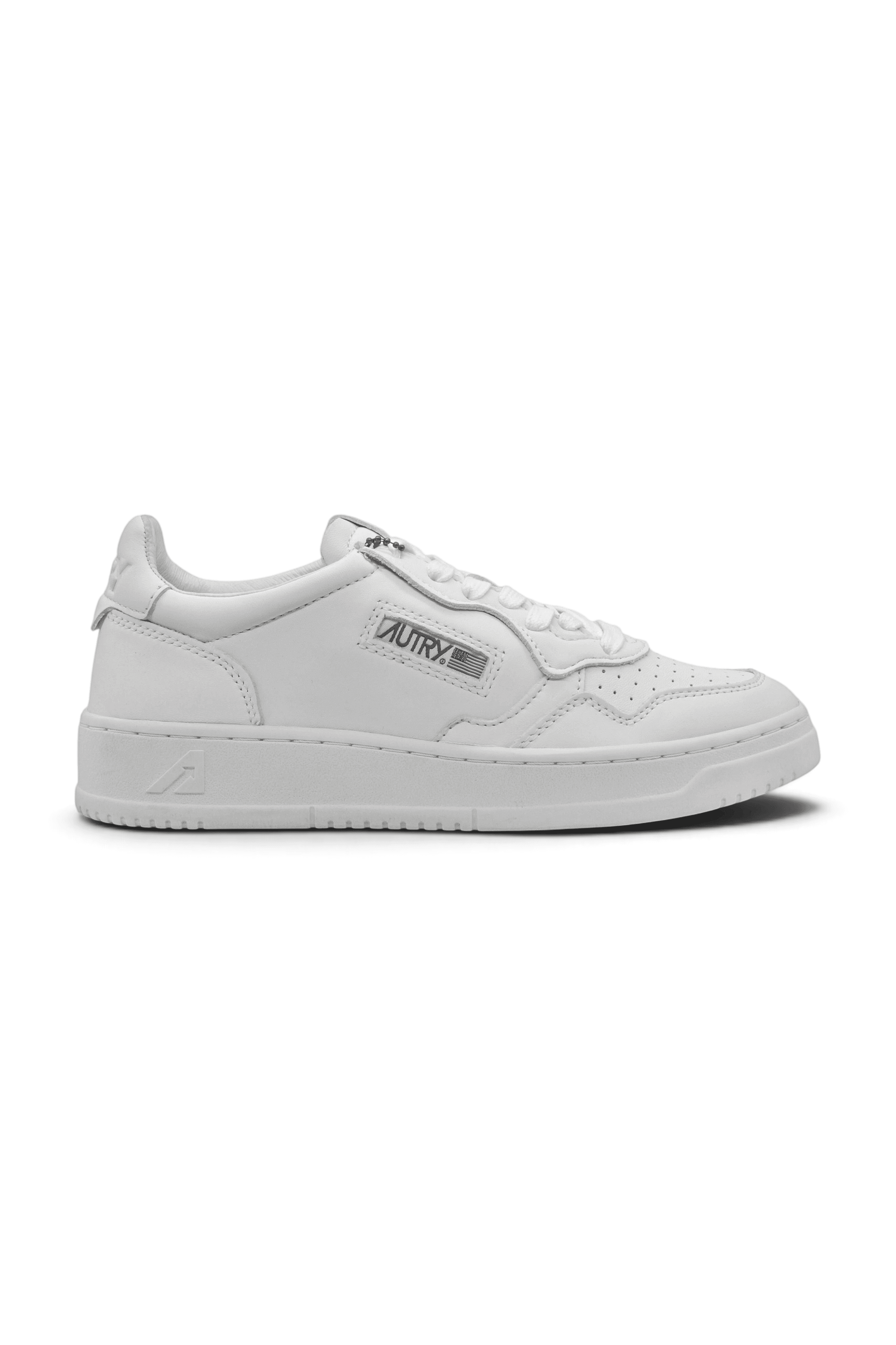 Autry Medalist Low White Super Soft Napa Leather