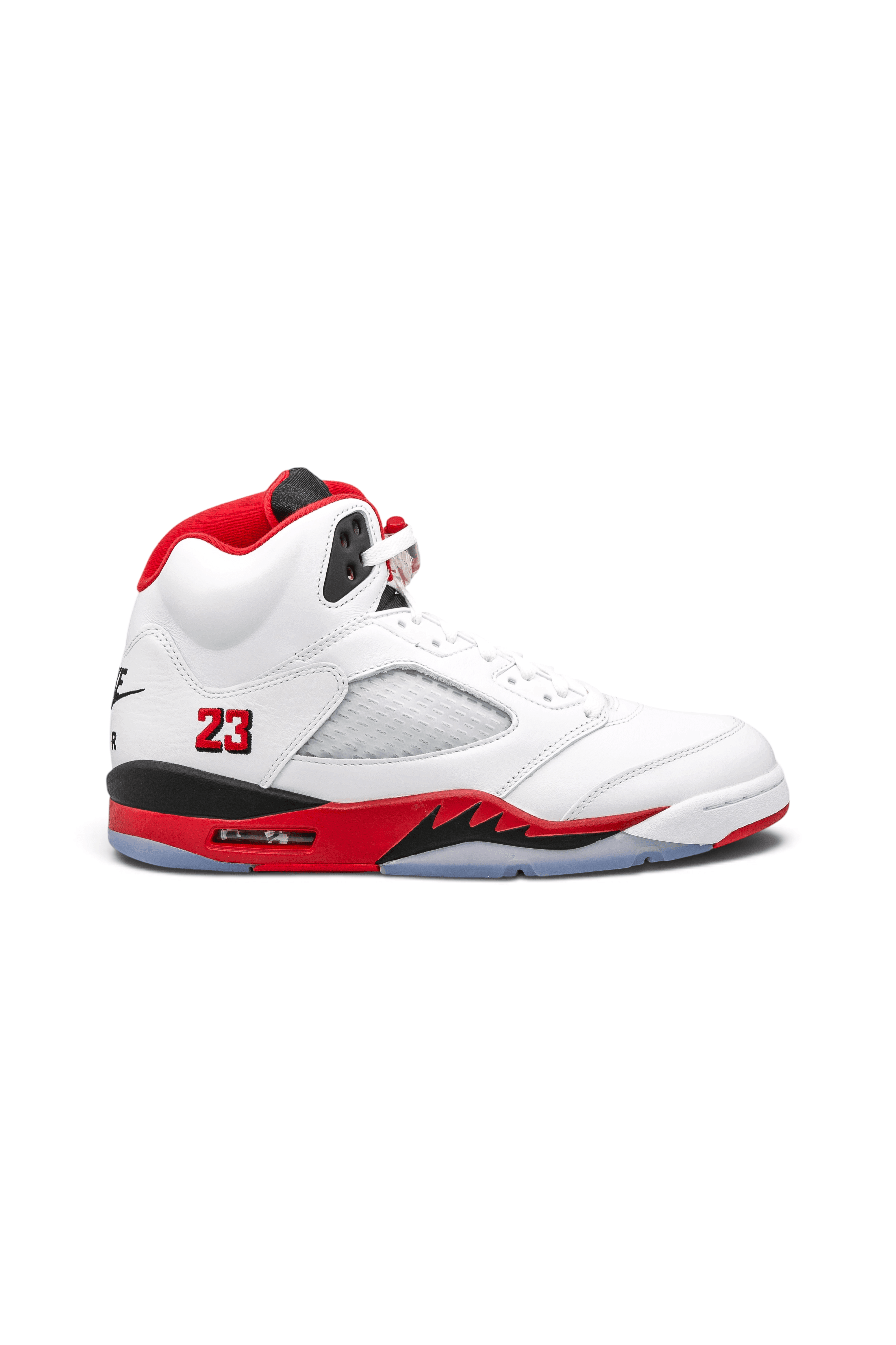 Jordan 5 Retro Fire Red Black Tongue (2025)