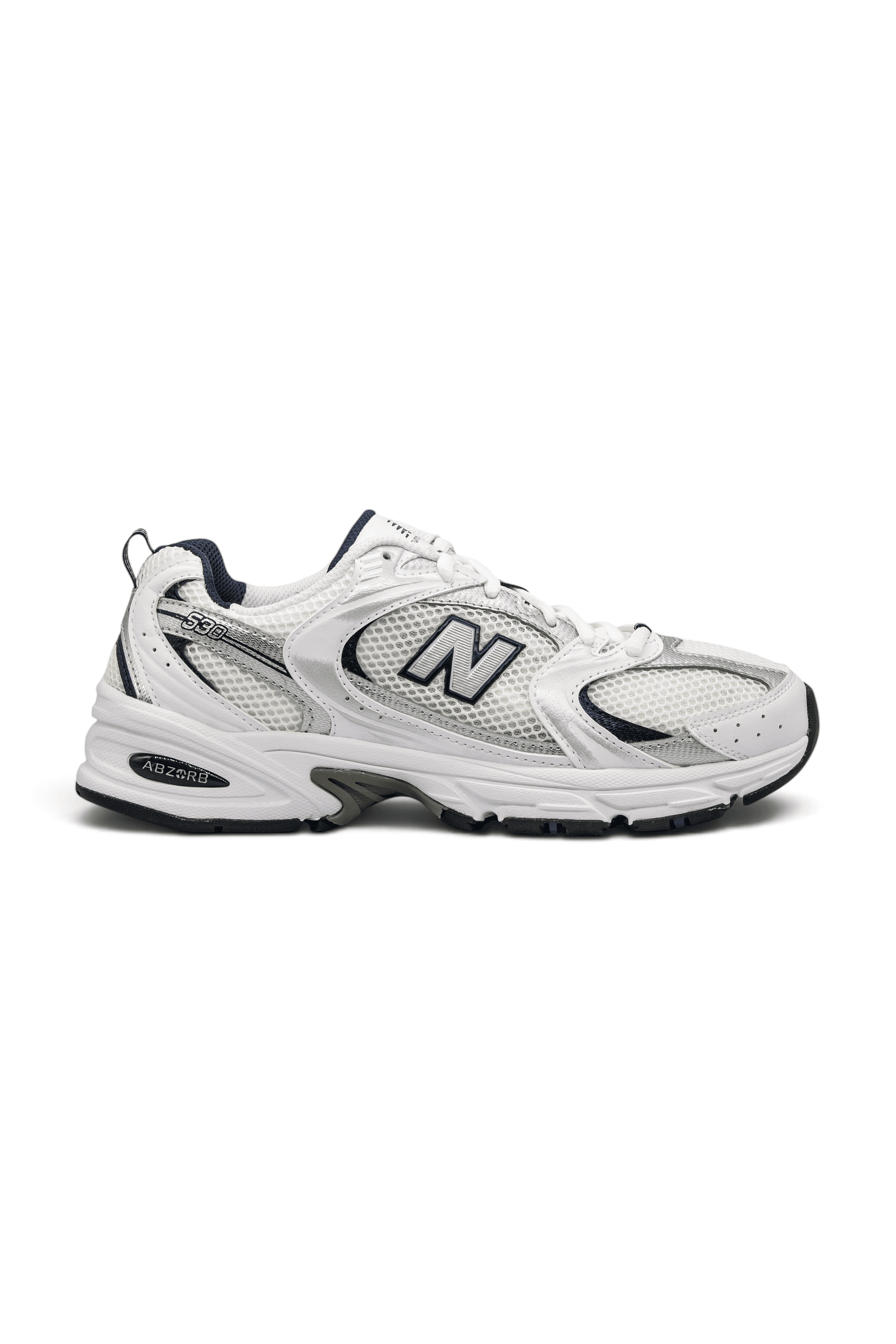 New Balance 530 White Silver Navy