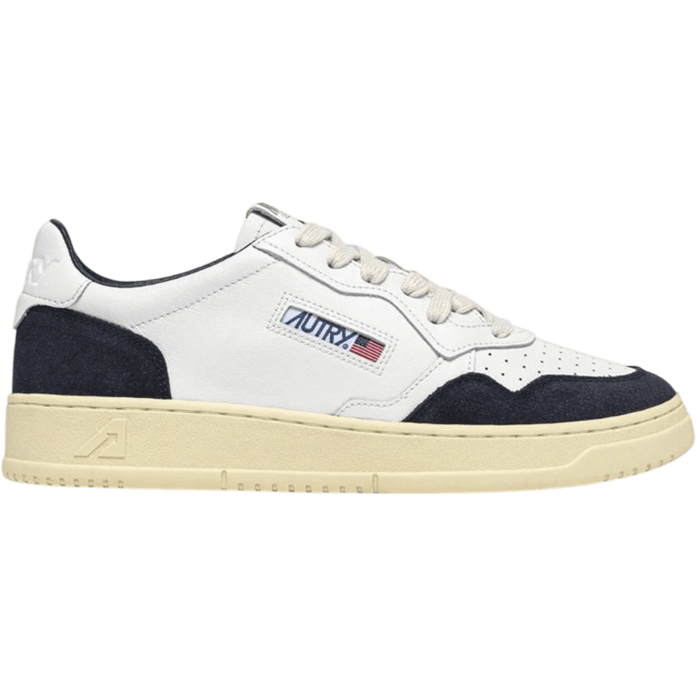 Autry Medalist Low White/Ocean