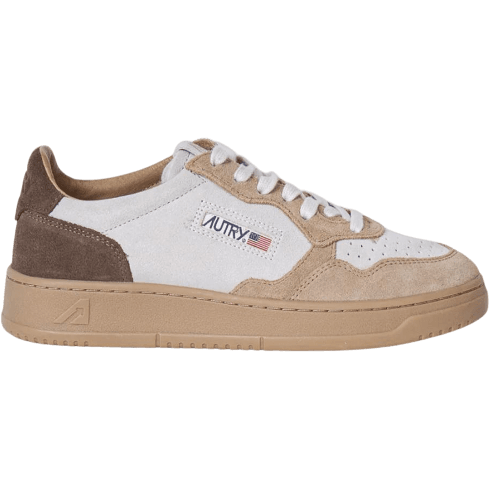 Autry Medalist Low Beige Brown (Women's)