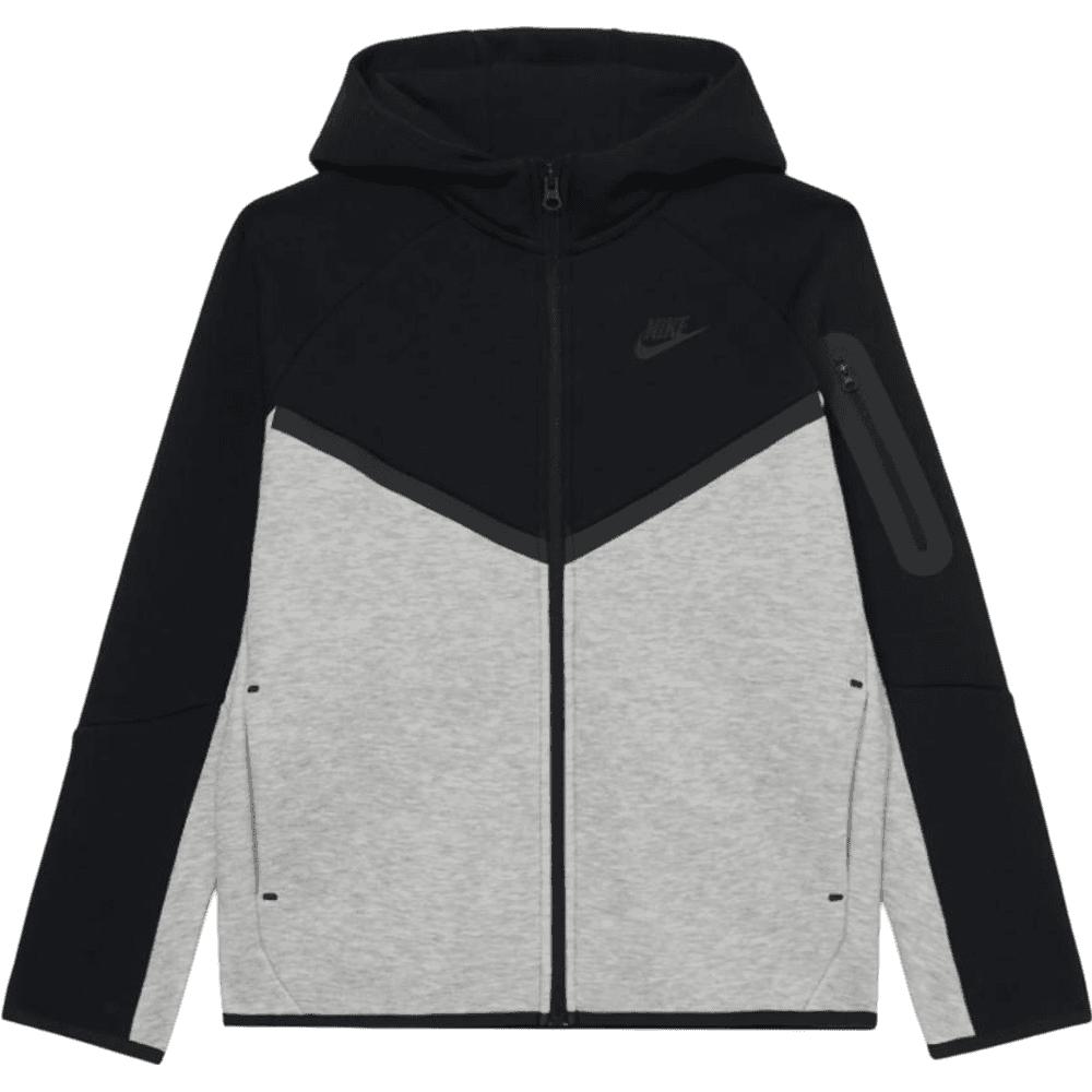 Nike Tech Fleece Zip Hoodie Black/Grey (GS)