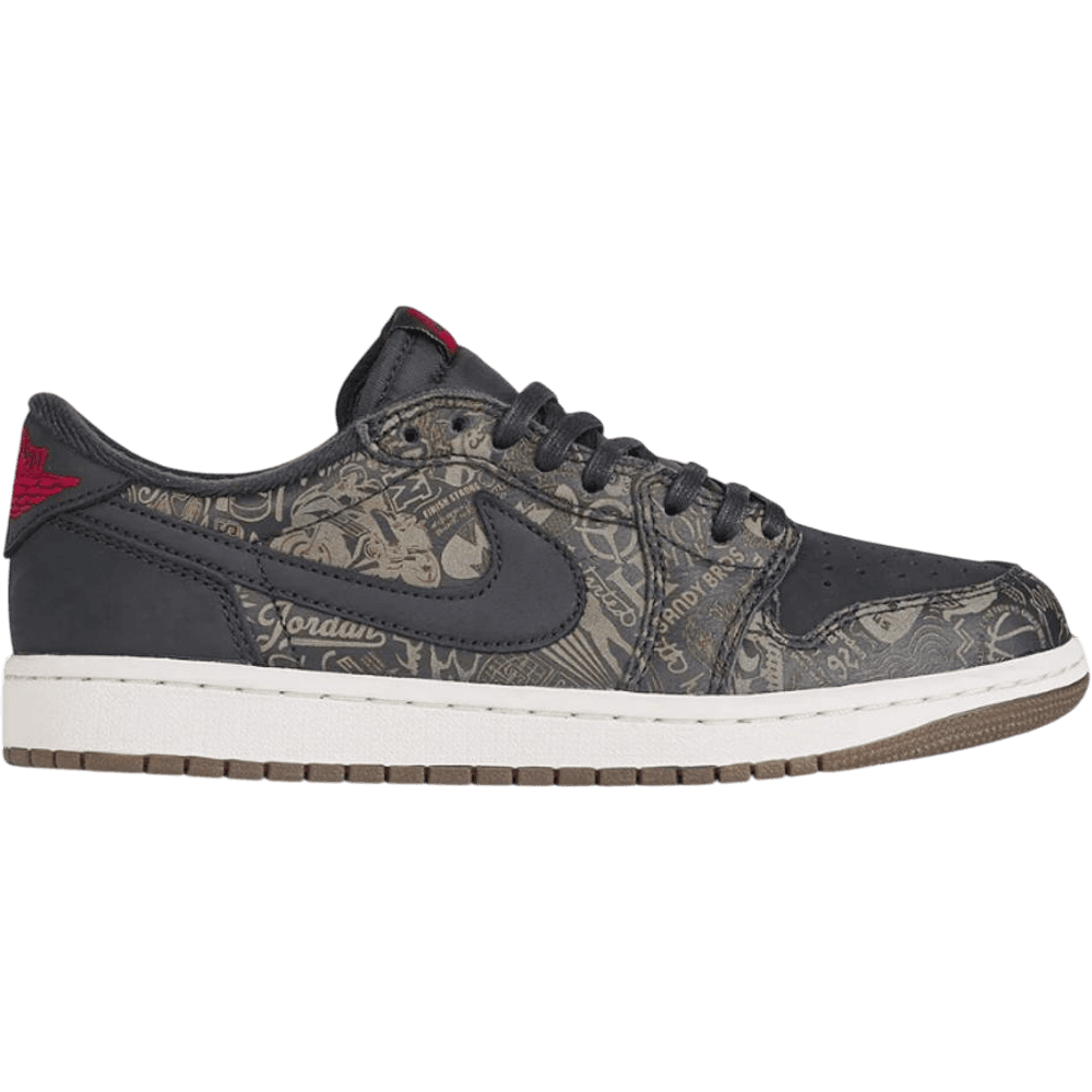 Jordan 1 Retro Low OG Laser Black University Red