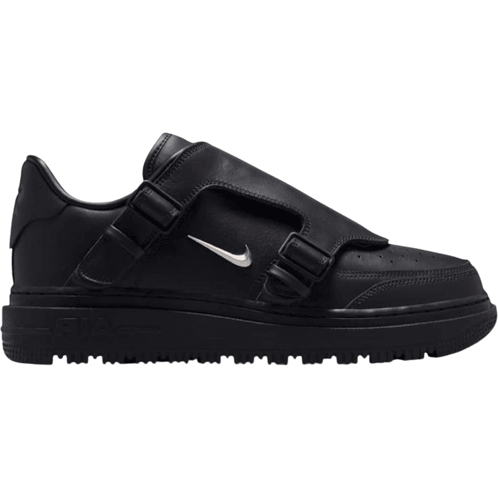 Nike Air Force 1 Low Luxe Black Metallic Silver