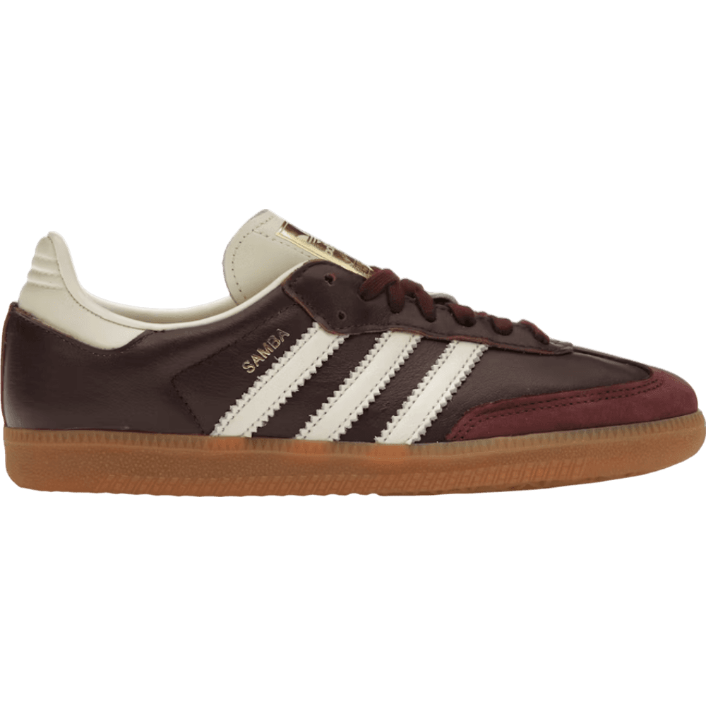 adidas Samba OG Maroon Gold Metallic (Women's)