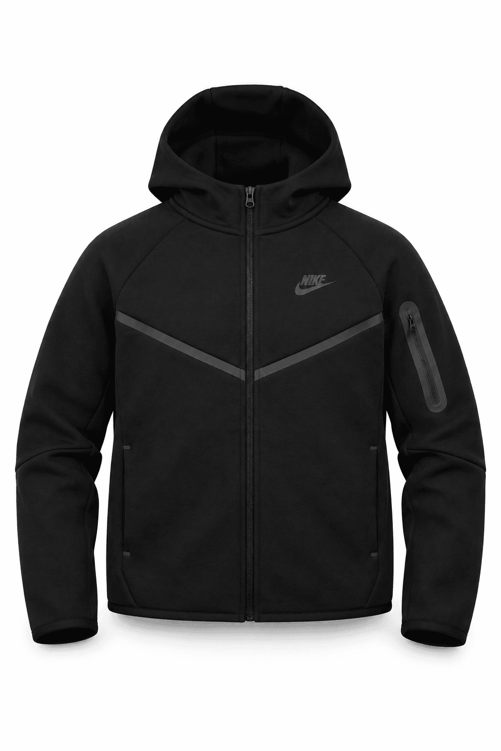 Nike Tech Fleece Zip Hoodie Black (Junior)