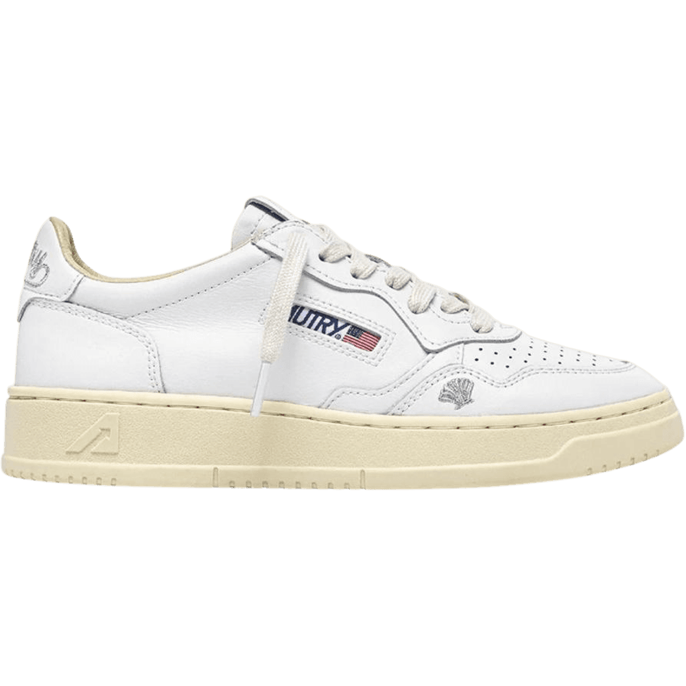 Autry Medalist Low White Silver Details (Women's)