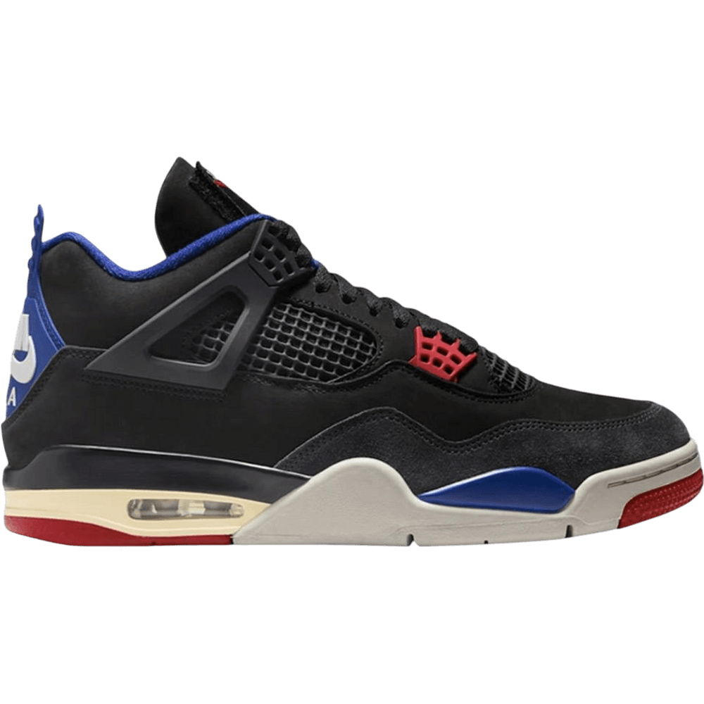 Air Jordan 4 Rare Air Black/Fire Red/Deep Royal Blue/Dark Smoke Grey/Tech Grey