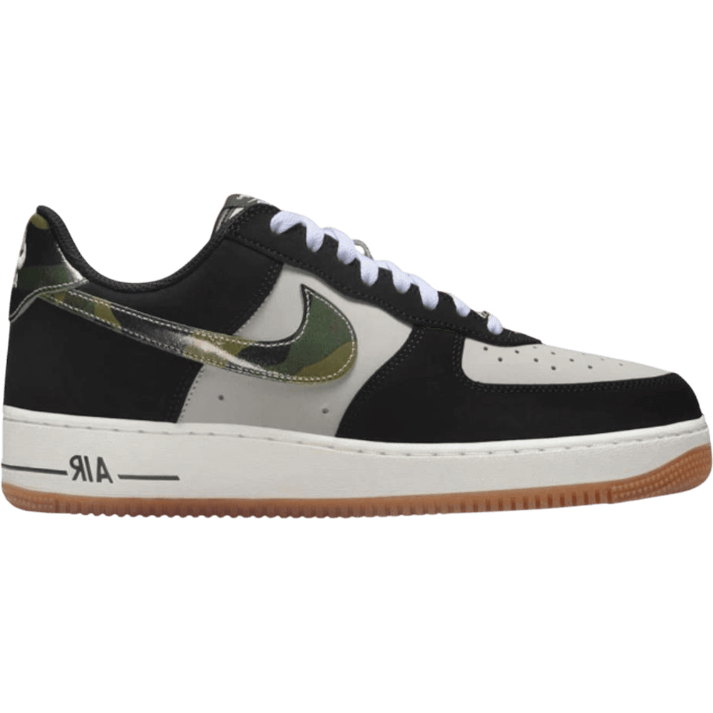 Nike Air Force 1 Low '07 LV8 Black Patent Camo Swoosh