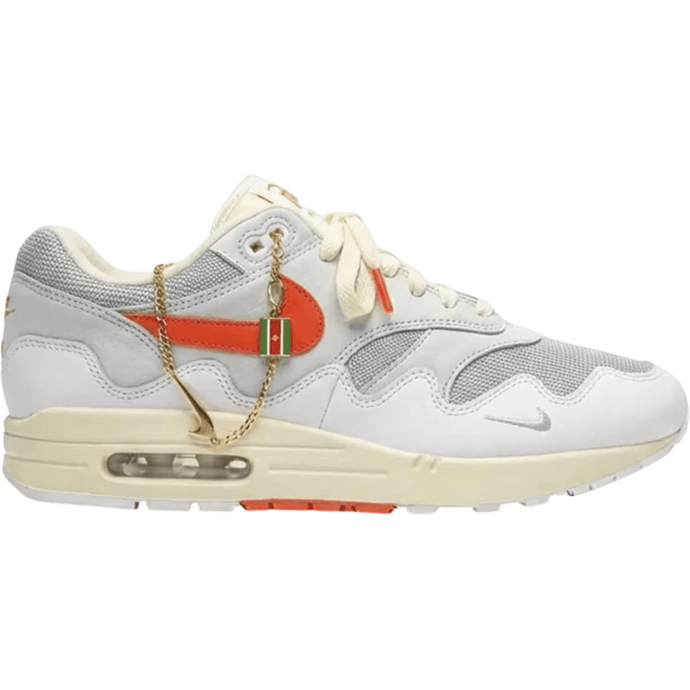 Nike Air Max 1 Patta Waves White Hyper Crimson (with bracelet)