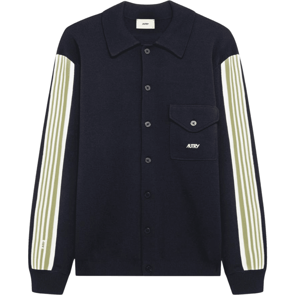 AUTRY KNITTED VISCOSE SHIRT JACKET MAN